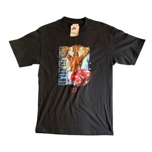 USA Olympics Go For The Gold T-Shirt Mens Large Black Vintage Boxing Graphic